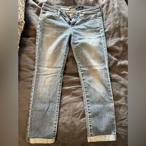 AG Skinny Roll Up Jeans- size 28
